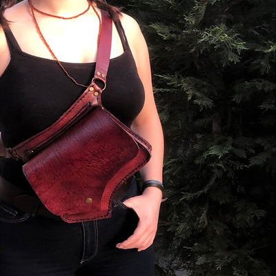 Waist Bag For Women Retro Daily Large Capacity Crossbody Bag