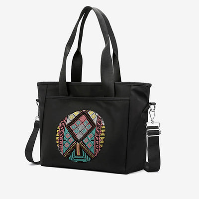 Lightweight Nylon Tote Ethnic Waterproof Shoulder Purse For Women