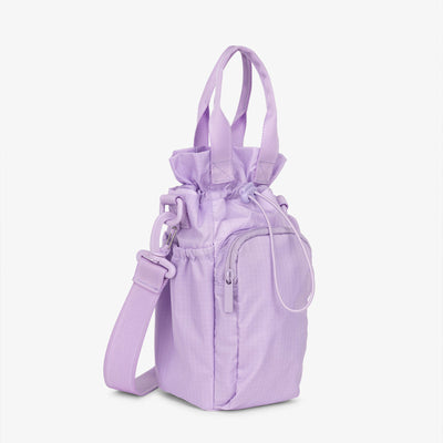 Portable Water Bottle Bag Drawstring Nylon Crossbody Bag Handbag