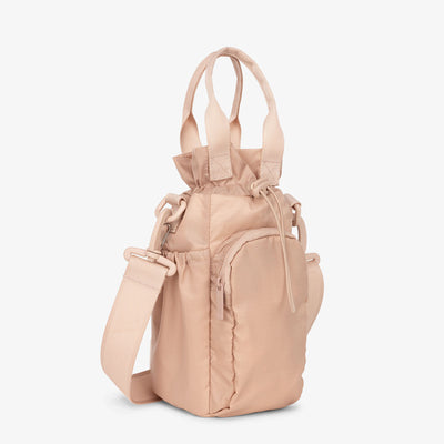 Portable Water Bottle Bag Drawstring Nylon Crossbody Bag Handbag