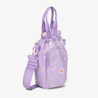 Portable Water Bottle Bag Drawstring Nylon Crossbody Bag Handbag