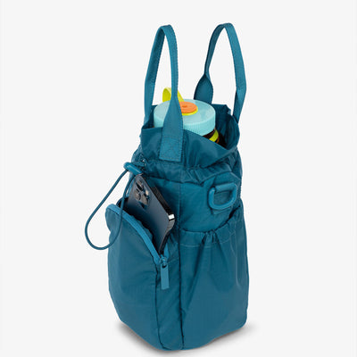 Portable Water Bottle Bag Drawstring Nylon Crossbody Bag Handbag