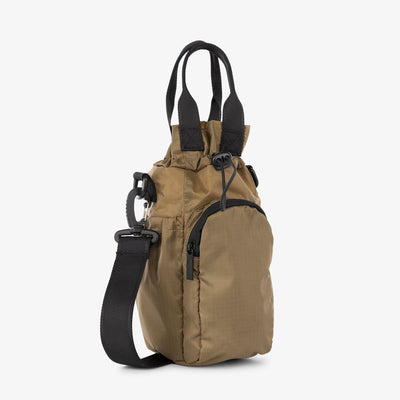 Portable Water Bottle Bag Drawstring Nylon Crossbody Bag Handbag
