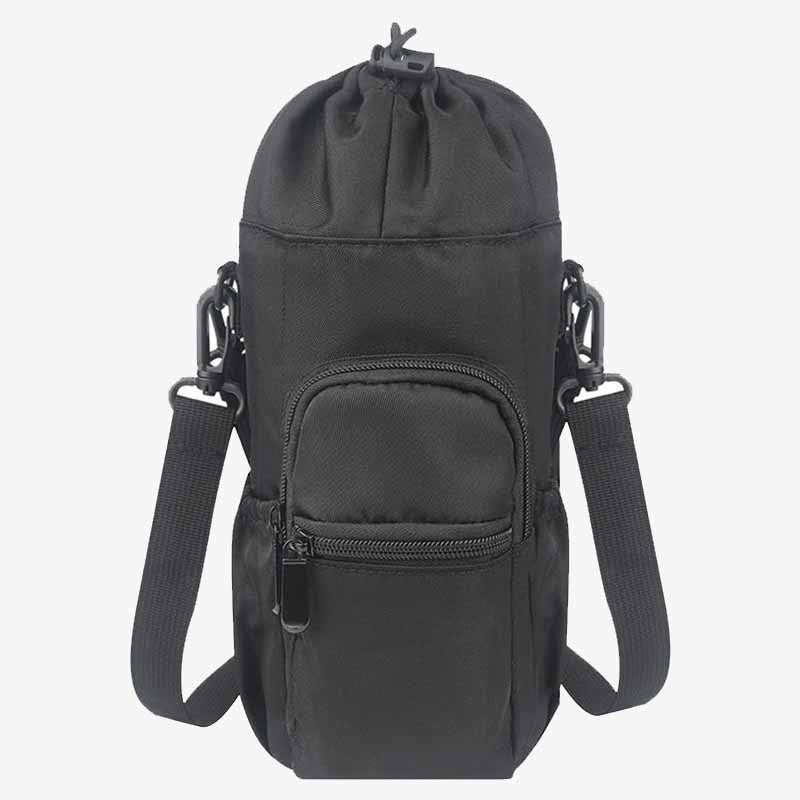 Portable Bottle Storage Bag For Travel Multifunctional Drawstring Crossbody Bag
