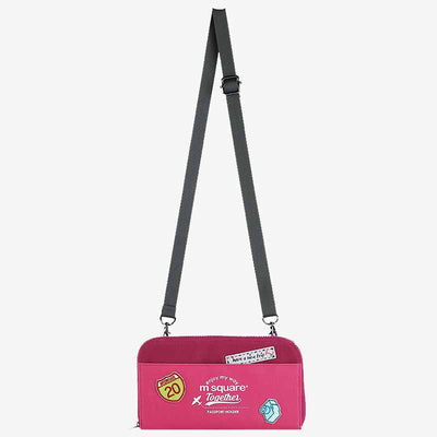 Portable Travel Wallet Canvas Ticket Passport Holder Crossbdoy Bag Card Holder