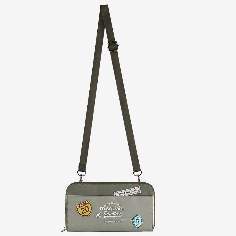 Portable Travel Wallet Canvas Ticket Passport Holder Crossbdoy Bag Card Holder