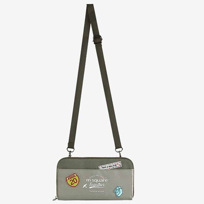 Portable Travel Wallet Canvas Ticket Passport Holder Crossbdoy Bag Card Holder