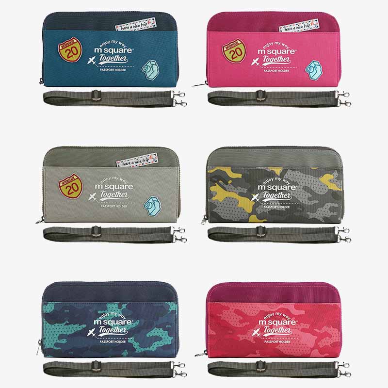Portable Travel Wallet Canvas Ticket Passport Holder Crossbdoy Bag Card Holder