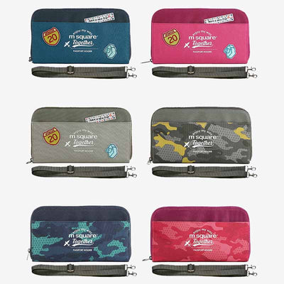 Portable Travel Wallet Canvas Ticket Passport Holder Crossbdoy Bag Card Holder