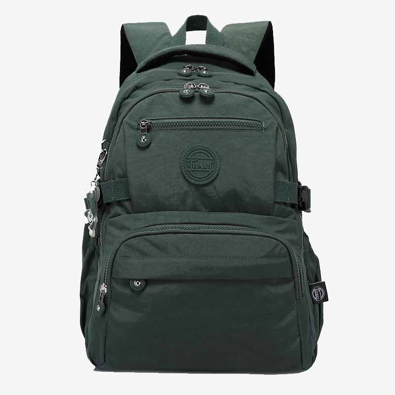Simple Student Backpack Short Travel Durable Waterproof Nylon Dapack