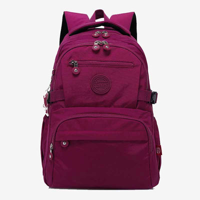 Simple Student Backpack Short Travel Durable Waterproof Nylon Dapack