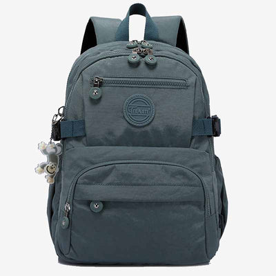 Simple Student Backpack Short Travel Durable Waterproof Nylon Dapack