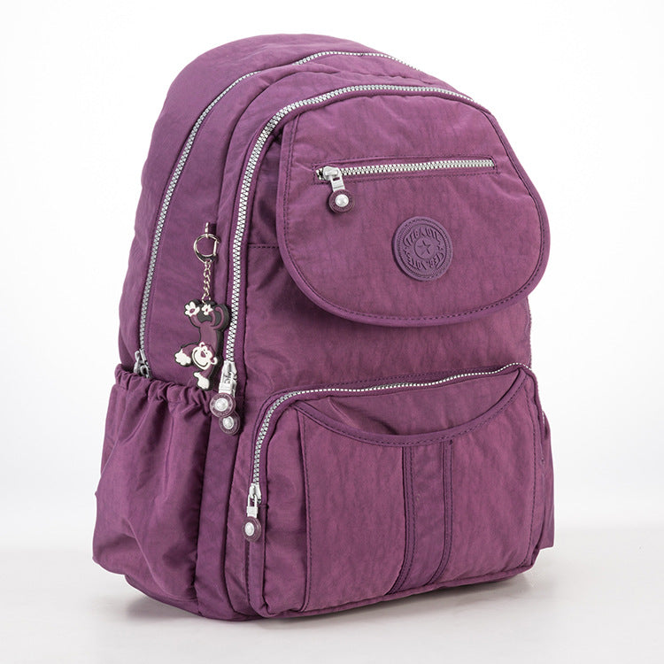 Large Double Compartment Backpack Minimalist Short Travel Purse For Women