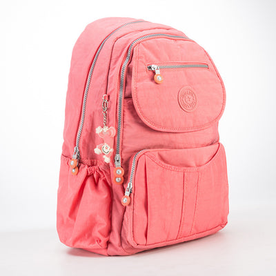 Large Double Compartment Backpack Minimalist Short Travel Purse For Women