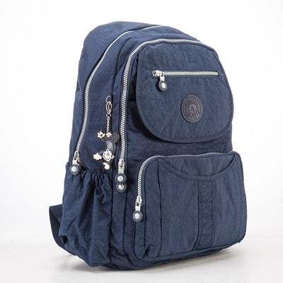 Large Double Compartment Backpack Minimalist Short Travel Purse For Women