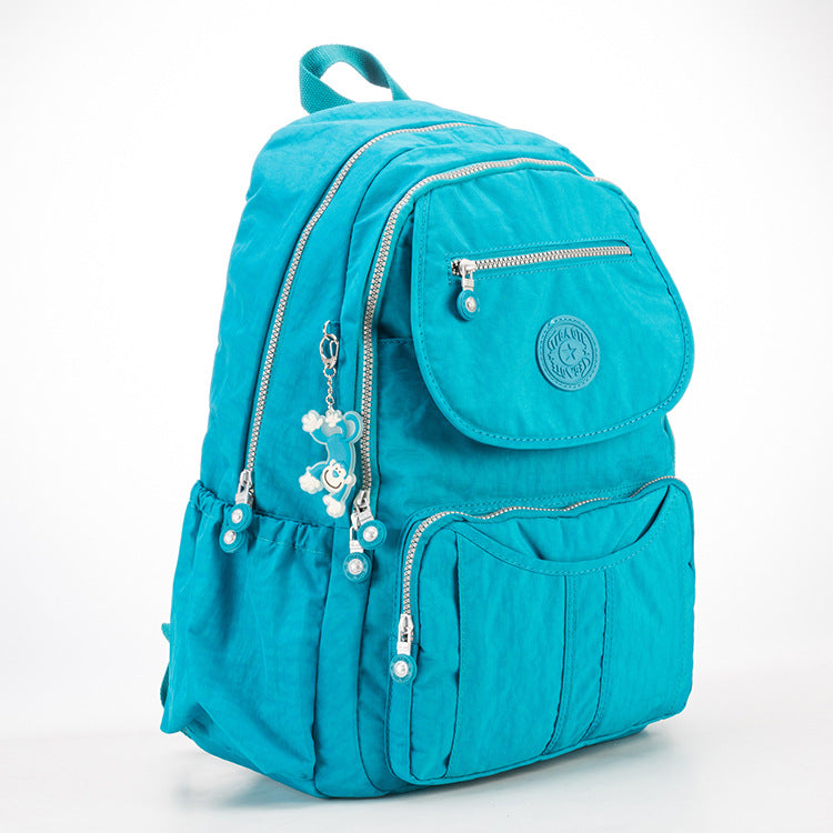 Large Double Compartment Backpack Minimalist Short Travel Purse For Women