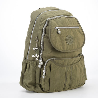 Large Double Compartment Backpack Minimalist Short Travel Purse For Women