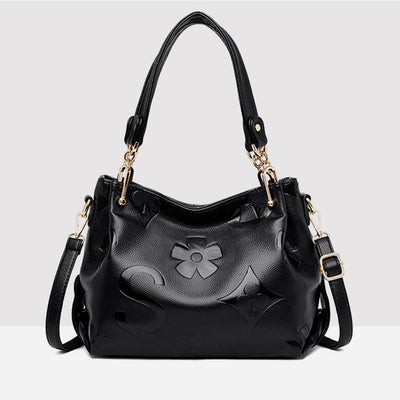 Minimalist Tote For Women Solid Color Pebbled Leather Crossbody Bag