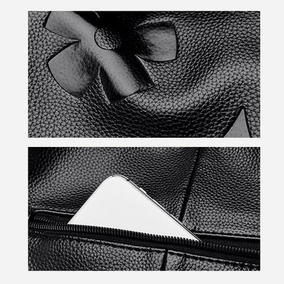 Minimalist Tote For Women Solid Color Pebbled Leather Crossbody Bag