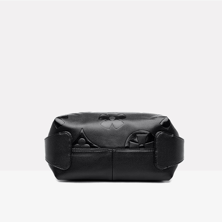 Minimalist Tote For Women Solid Color Pebbled Leather Crossbody Bag