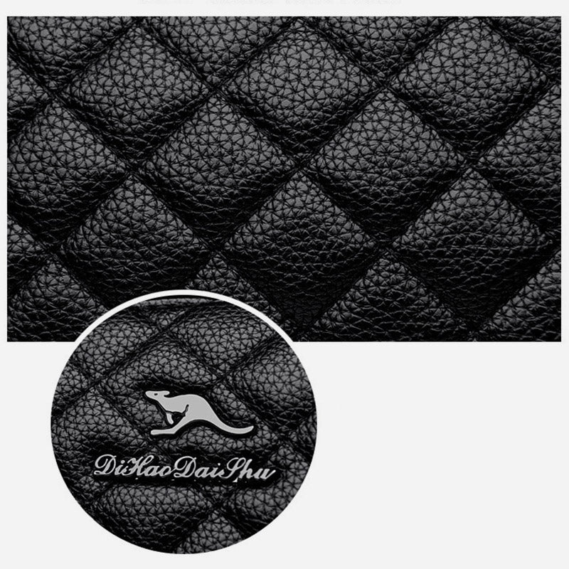 3 Layer Quilted Faux Leather Crossbody Bag Purse For Women