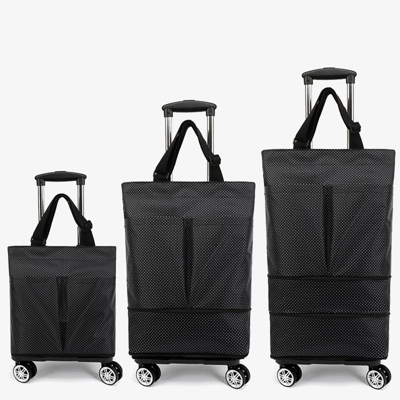 Tote Bag For Women Shopping Folding Removable Wheel Cart