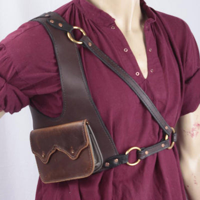 Underarm Side Shoulder Purse For Women Retro Viking Holster