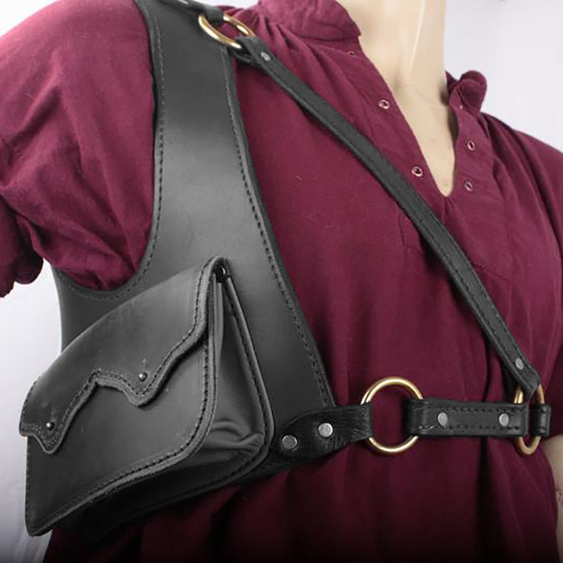 Underarm Side Shoulder Purse For Women Retro Viking Holster