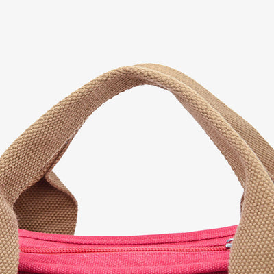 Portable Canvas Handbag Color Contrast Lightweight Crosswbody Bag Commuting Bag