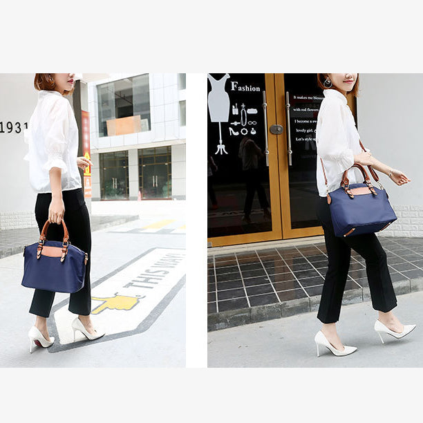 Classic Bag Set Minimalist Oxford Top Handle Bag Crossbody Bag