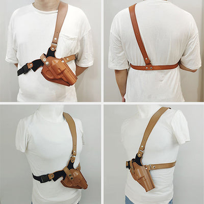 Tactical Leather Holster Outdoor Portable Crossbody Bag For Women Men