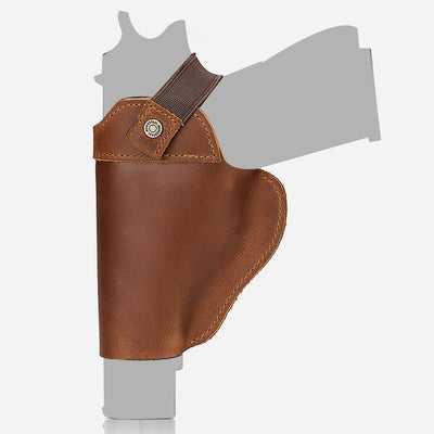 Women Men Outdoor Tactics Holster Outside The Waistband Leather Holster