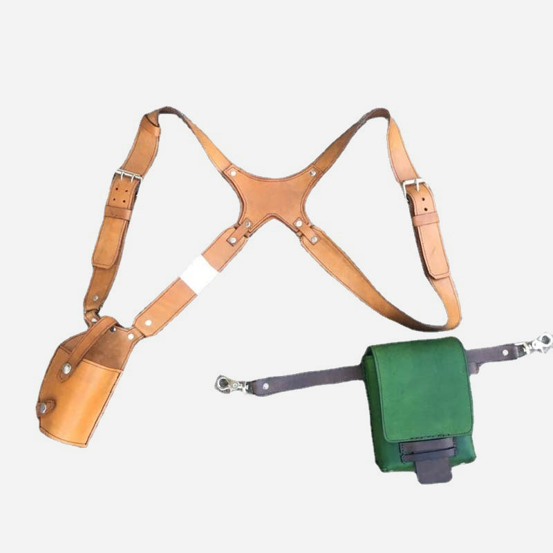Western Holster Women Men Double Shoulder Underarm Holster For Cosplay