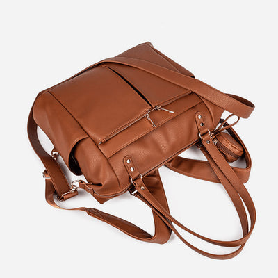 Multifunctional Carry Mommy Bag Adjustable Large Retro Backpack For Women