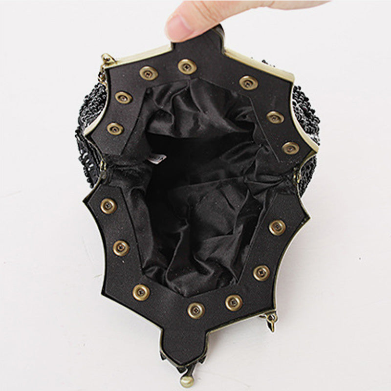 Mini Evening Bag Vintage Embroidery Beaded Bag For Women