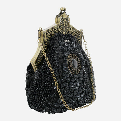Mini Evening Bag Vintage Embroidery Beaded Bag For Women