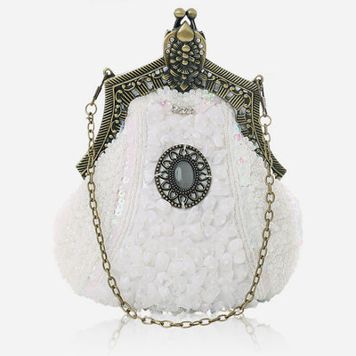 Mini Evening Bag Vintage Embroidery Beaded Bag For Women