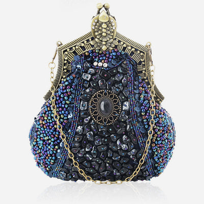 Mini Evening Bag Vintage Embroidery Beaded Bag For Women