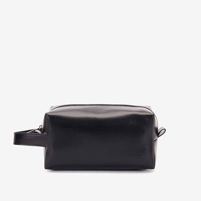 Vintage Vegan Leather Toiletry Bag Womens Portable Travel Makeup Bag
