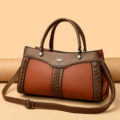 Horizontal Top Handle Bag Twist Stripe Cute Crossbody Bag