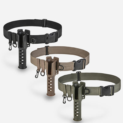 Belt Fishing Bag For Outdoor Adjustable Waist Rod Holder