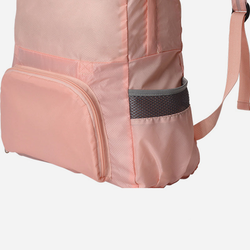 Dual Purpose Backpack Portable Lightweight Folding Travel School Bag