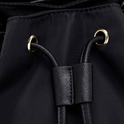 Drawstring Clamshell Backpack For Weekender Minimalist Waterproof Oxford Daypack