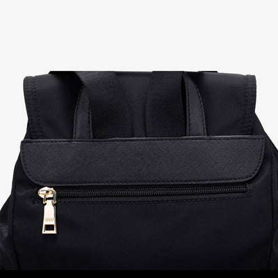 Drawstring Clamshell Backpack For Weekender Minimalist Waterproof Oxford Daypack