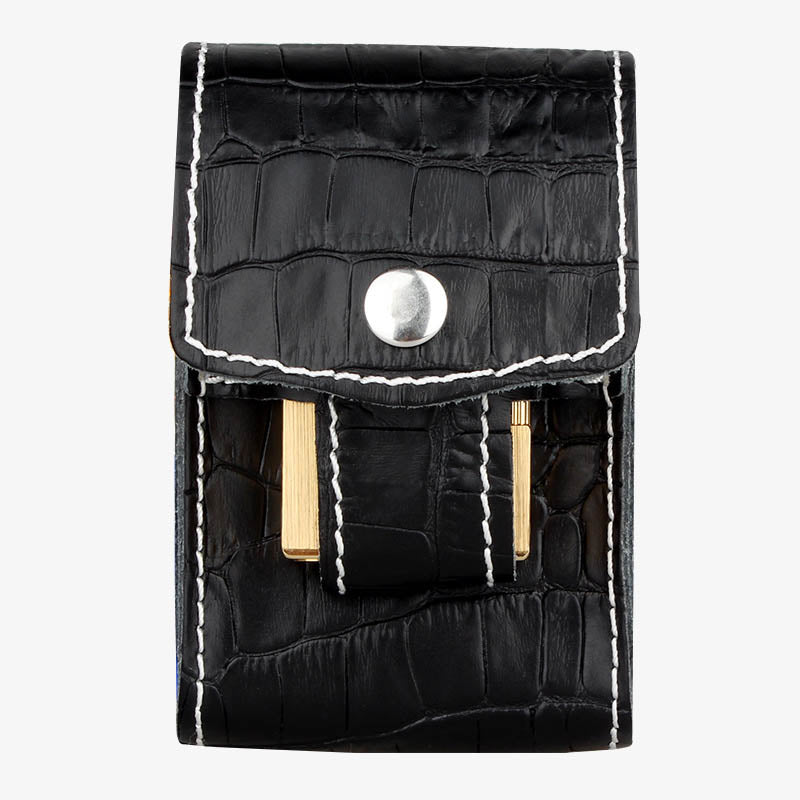 Portable Pouch For Men Outside Waistband Crocodile Print Cigarette Bag