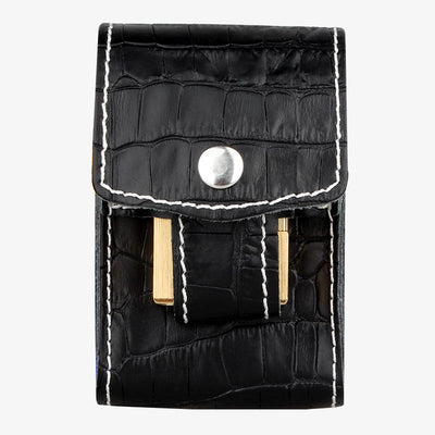 Portable Pouch For Men Outside Waistband Crocodile Print Cigarette Bag