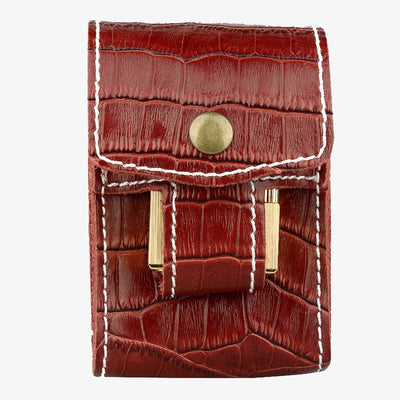 Portable Pouch For Men Outside Waistband Crocodile Print Cigarette Bag