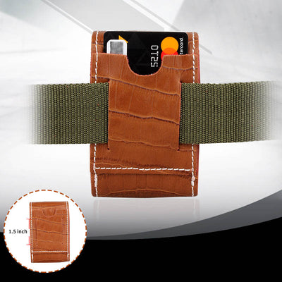 Portable Pouch For Men Outside Waistband Crocodile Print Cigarette Bag