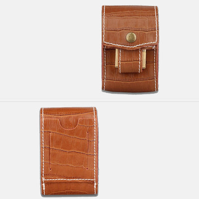 Portable Pouch For Men Outside Waistband Crocodile Print Cigarette Bag