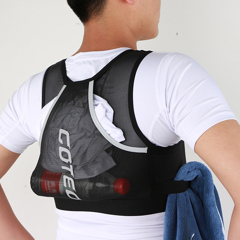 Women Men Vest Bag For Outdoor Sports Polyester Backpack